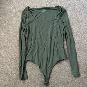 Nuuds Olive Green Bodysuit